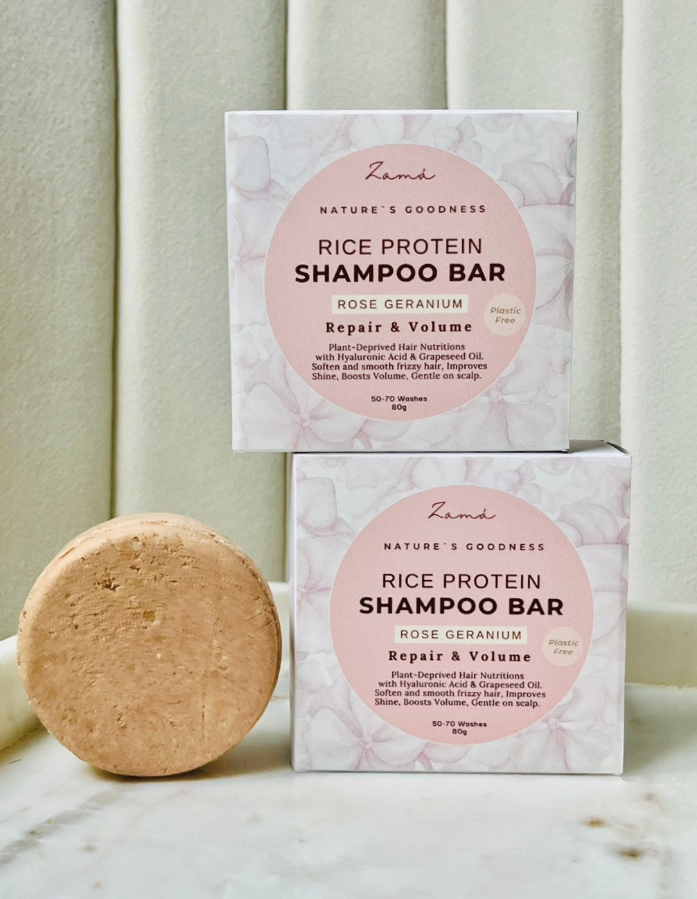 Volume & Shine Rice Protein Shampoo Bar for normal hair