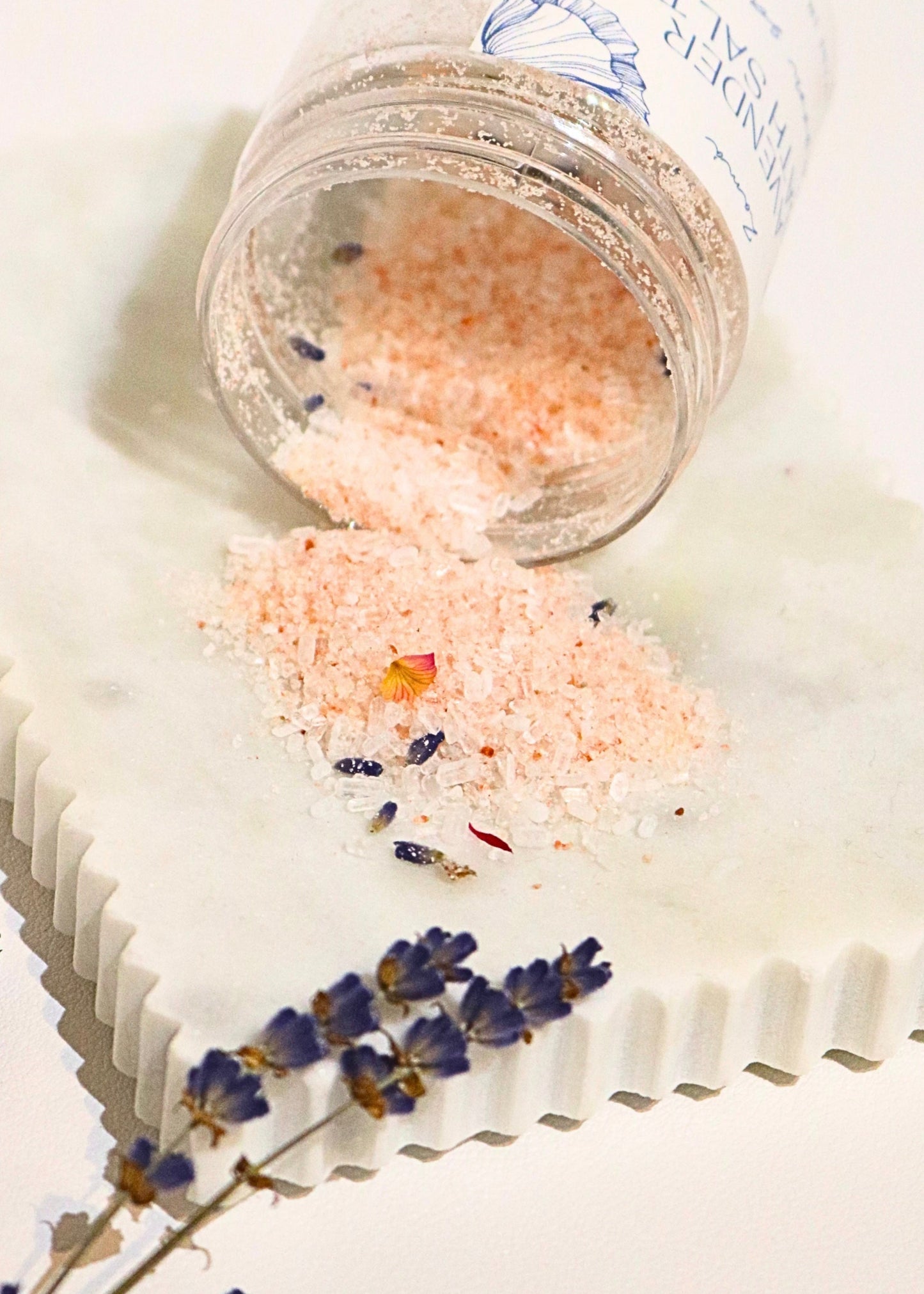 Lavender Bath Salt with Epsom and Himalayan Pink Salt