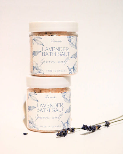 Lavender Bath Salt with Epsom and Himalayan Pink Salt