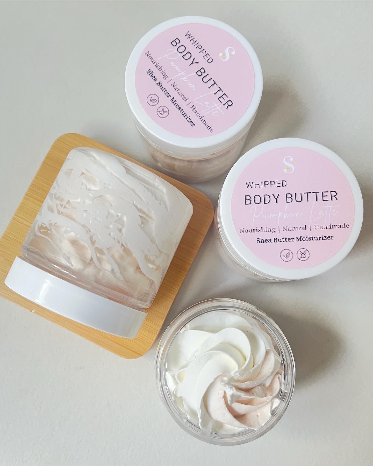 All Natural Pumpkin Latte Whipped Body Butter Shea Butter Moisturizer 4oz