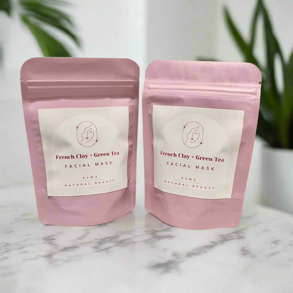French Clay and Green Tea Facial Mask Powder
