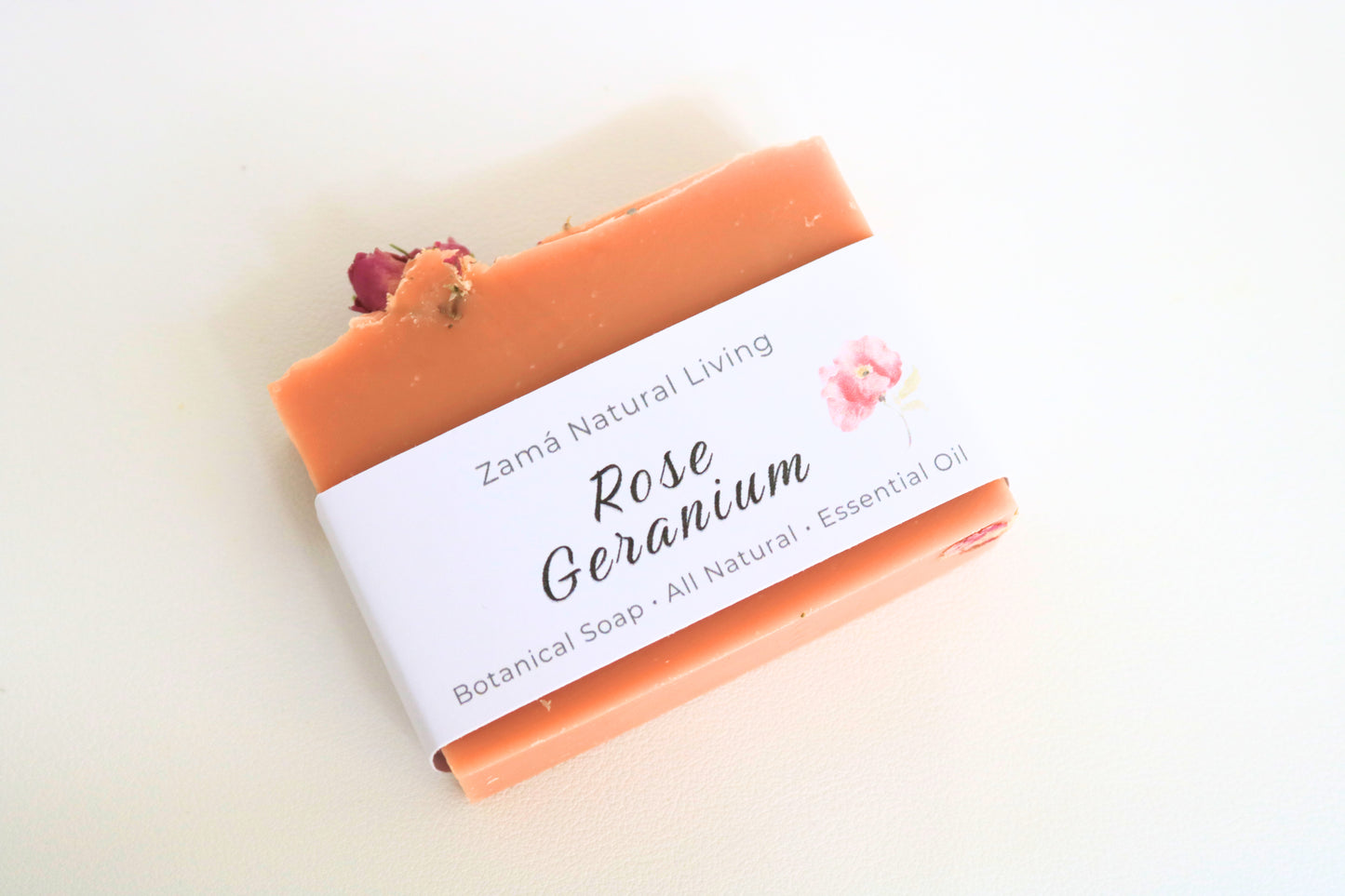 Rose Geranium Soap with Pink Clay