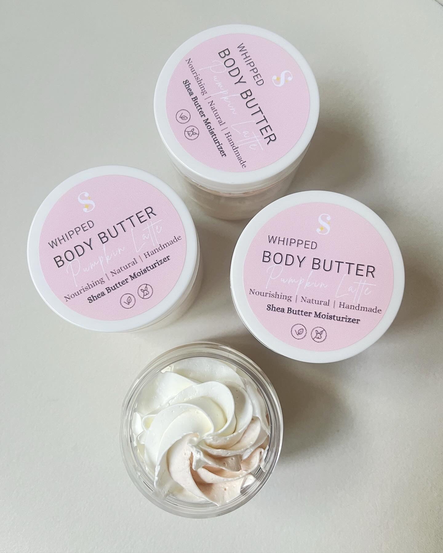 All Natural Pumpkin Latte Whipped Body Butter Shea Butter Moisturizer 4oz