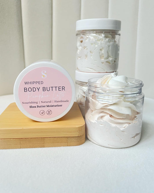 All Natural Pumpkin Latte Whipped Body Butter Shea Butter Moisturizer 4oz