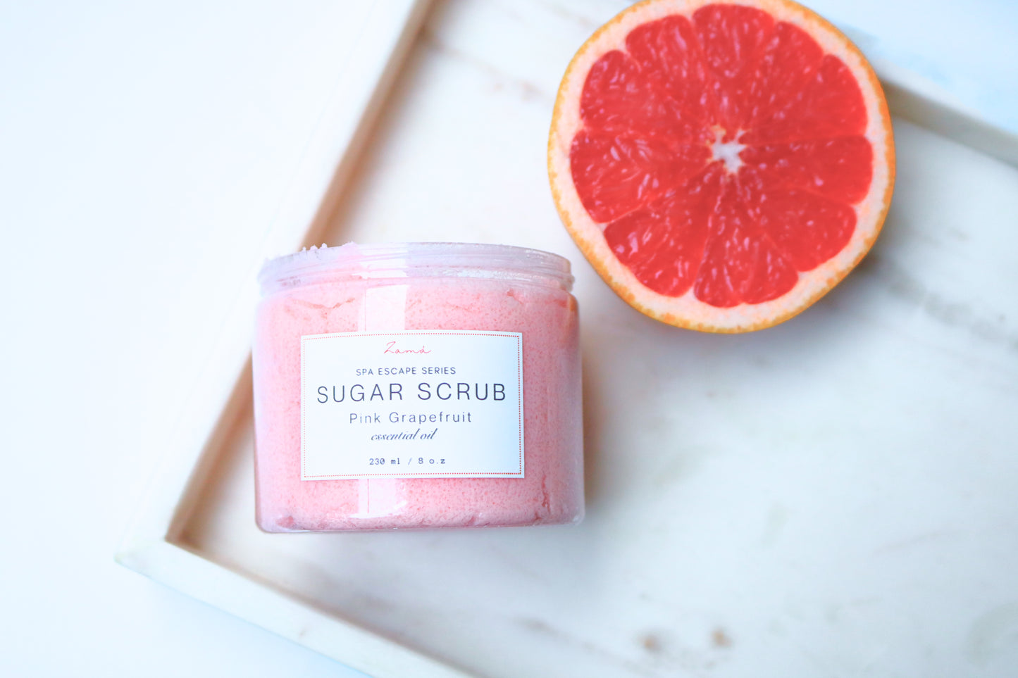 Pink Grapefruit Essential Foaming Sugar Scrub Summer25
