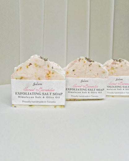 Sweet Lavender Himalayan Salt Soap with Calendula