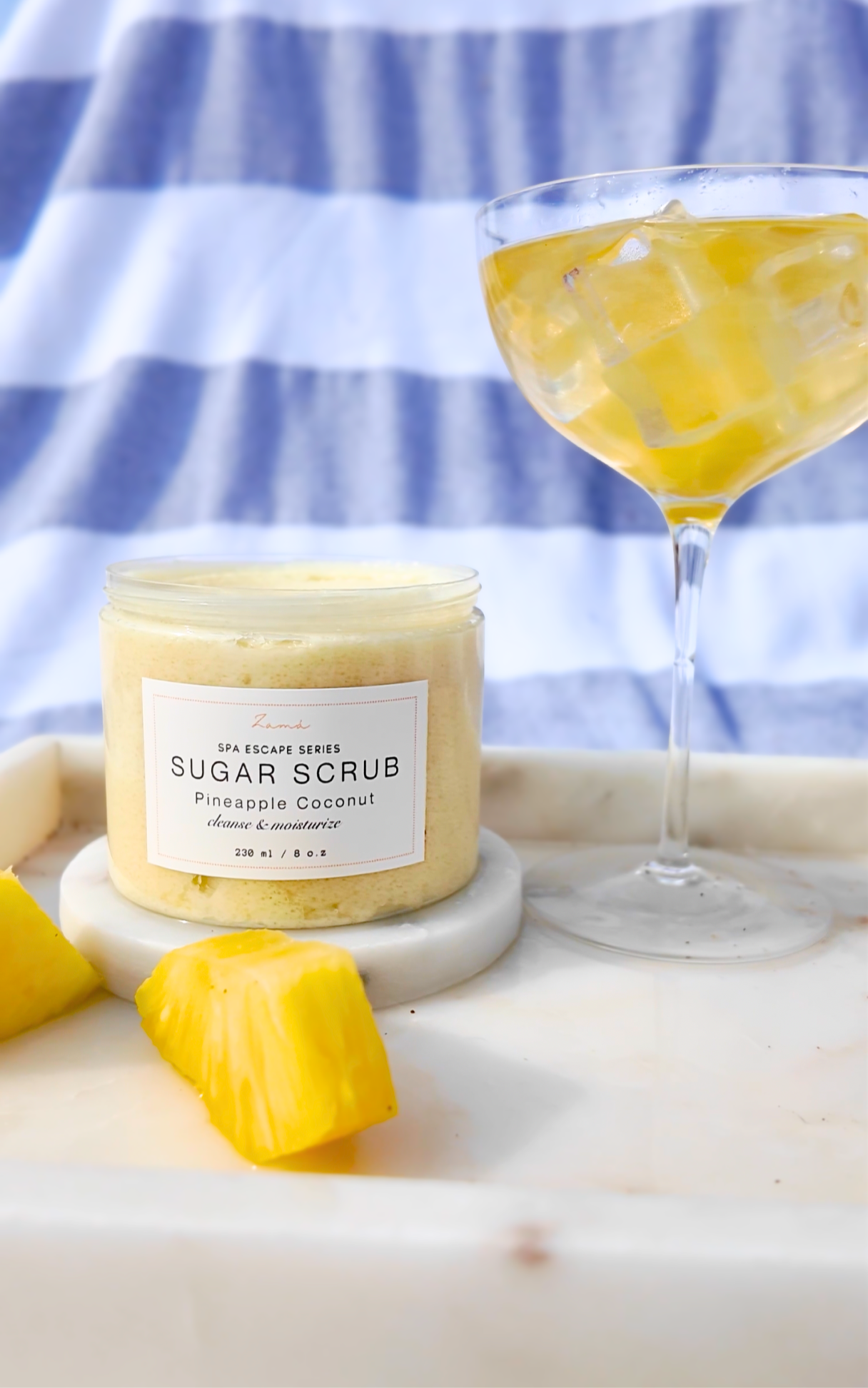 Fresh Pineapple Coconut Foaming Sugar Scrub