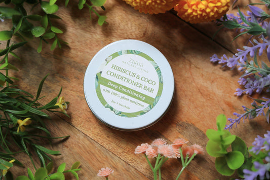 Plant Based Hair Conditioner Bar Hibiscus & Coco Deep Conditioning