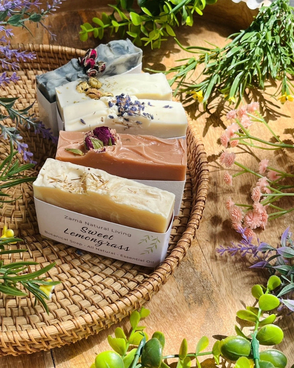 Rose Geranium Soap with Pink Clay