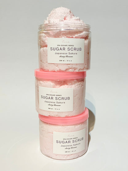 Japanese Sakura/Cherry Blossom Foaming Sugar Scrub Summer25