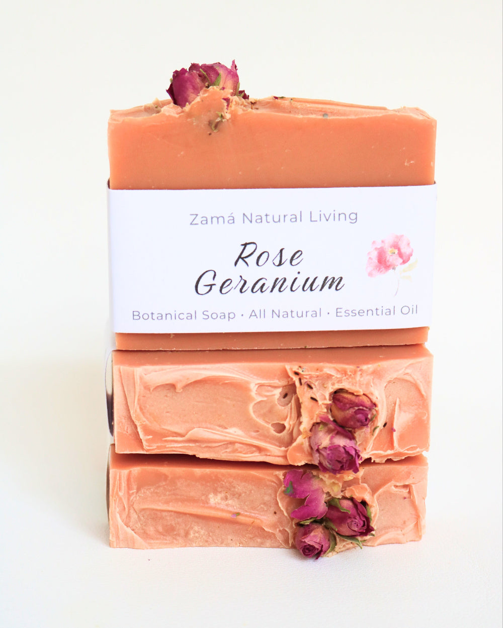 Rose Geranium Soap with Pink Clay