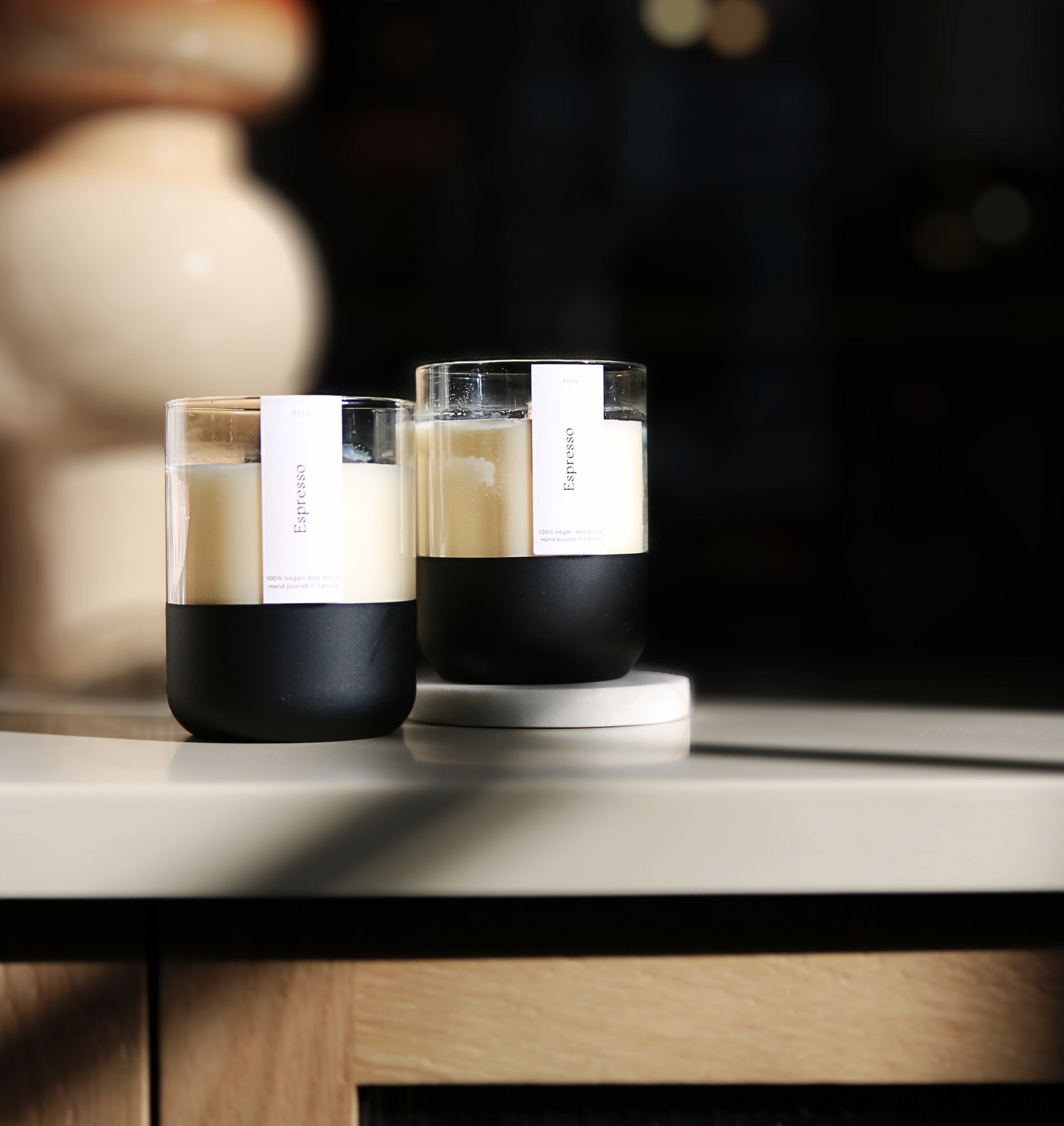 Arya Candle | Espresso |  Scented Plant-Based Wax Blend