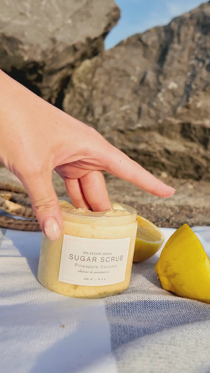 Fresh Pineapple Coconut Foaming Sugar Scrub